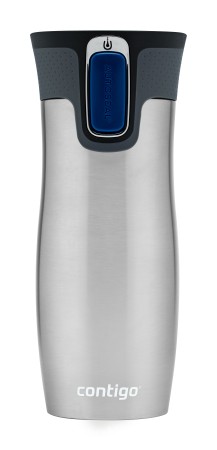 Contigo Autoseal West Loop travel mug, coffee to go mug 470ml (Stainless Steel)